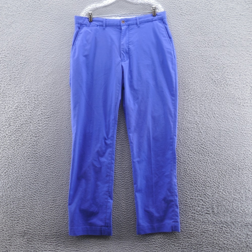 Polo Golf Ralph Lauren Mens Straight Leg Pants 34x32‎ Blue Mid Rise Stretch